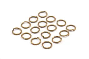 10mm Jump Ring - 300 Antique Brass Round Jump Rings Connectors Findings (10mm) R-10 A0333