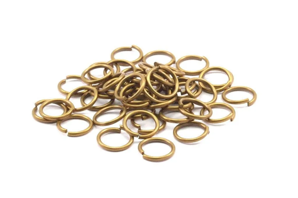 10mm Jump Ring - 300 Antique Brass Round Jump Rings Connectors Findings (10x1.2mm) R-10 A0333