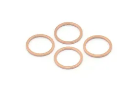 13mm Rose Gold Ring, 12 Rose Gold Plated Circle Connectors, Rings (13x1x1mm) BS 1100 Q0186