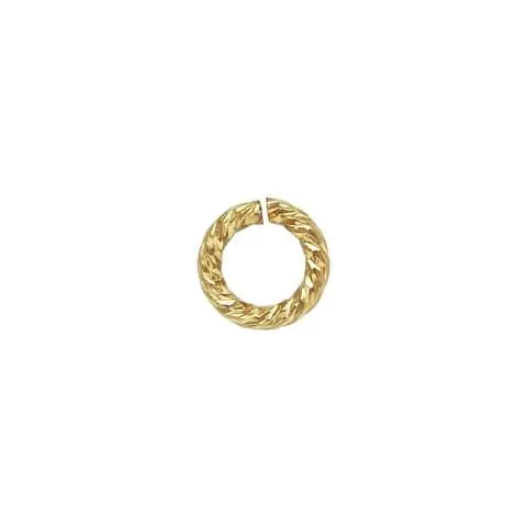 14K Gold Filled 4mm Sparkle Jump Rings - 20.5GA (10 Pieces)