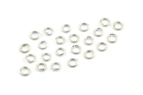 3.5 mm Jump Ring, 250 Silver Tone Round Jump Rings (3.5x0.6mm) BS 2173