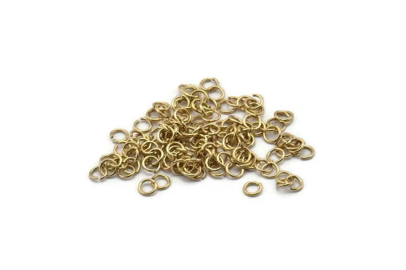 3mm Jump Ring - 250 Gold Plated Brass Jump Rings (3x0.50mm) A0716