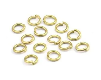 6mm Jump Ring - 500 Raw Brass Jump Rings Connectors (6x1.2mm) A0367