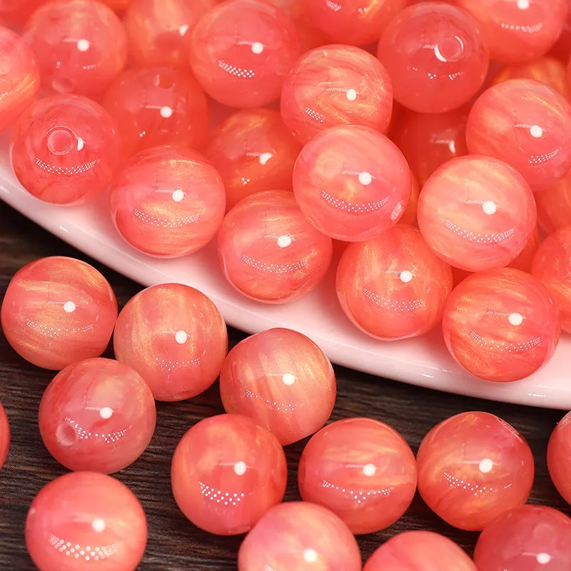 8/10/12mm Round Beads DIY Bracelets Necklace Accessories 50pcs