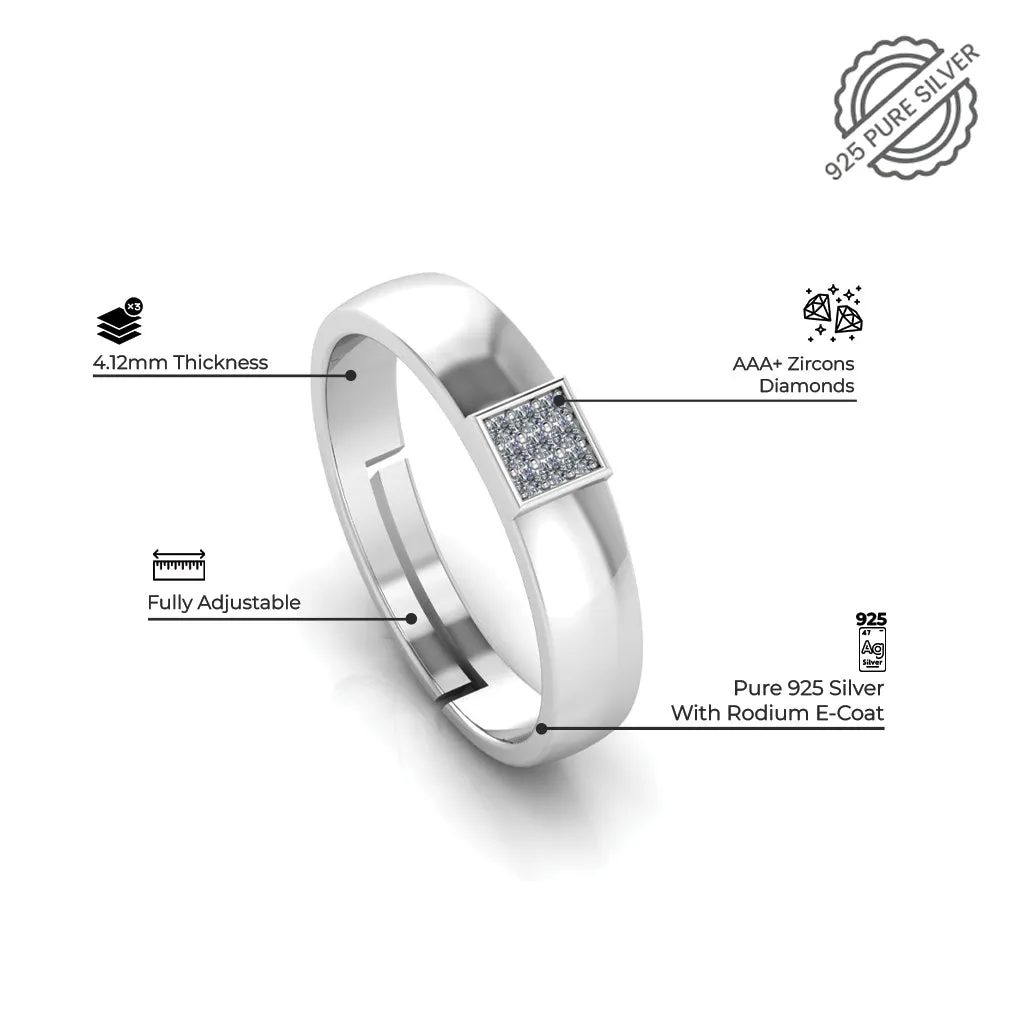 925 Pure Starling Silver Classy Status Special Rings for Men