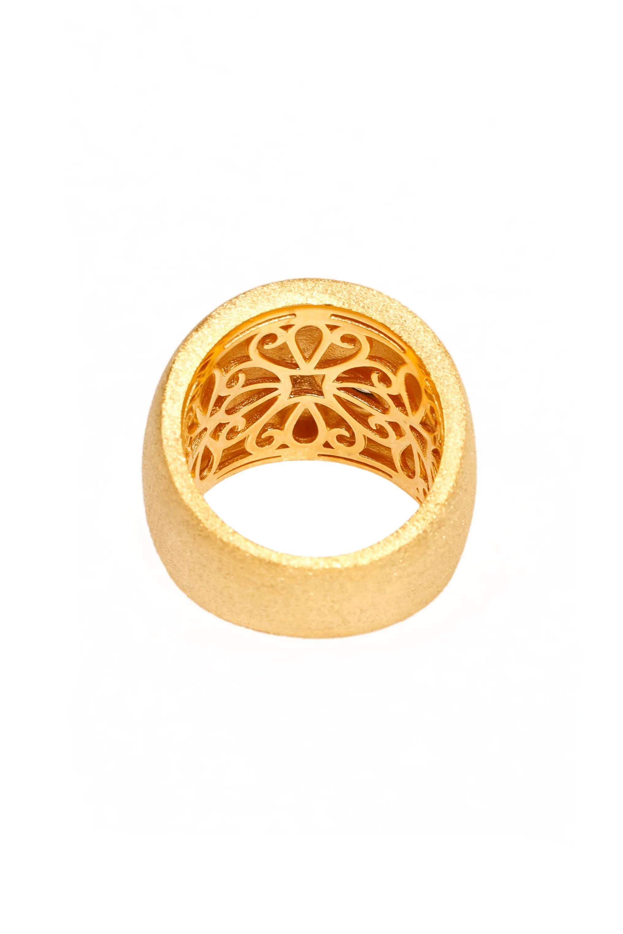 AMMANII Good Intentions Ring with Gemstones in Vermeil Gold