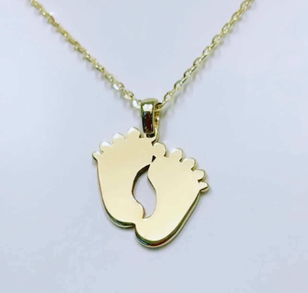 Baby feet pendant