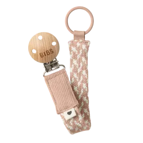 Bibs Pacifier Clip - Blush/Ivory