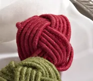 Braided Jute Napkin Rings - Set of 4 - Final Sale 40% off