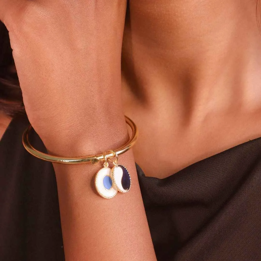 Brass - Charm Bangle