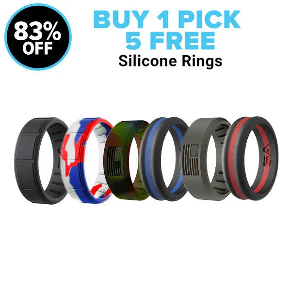 BUY 1 SILICONE RING GET 5 FREE |   FREE GIFT