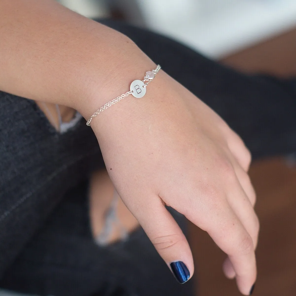 Candy Drop Initial Bracelet