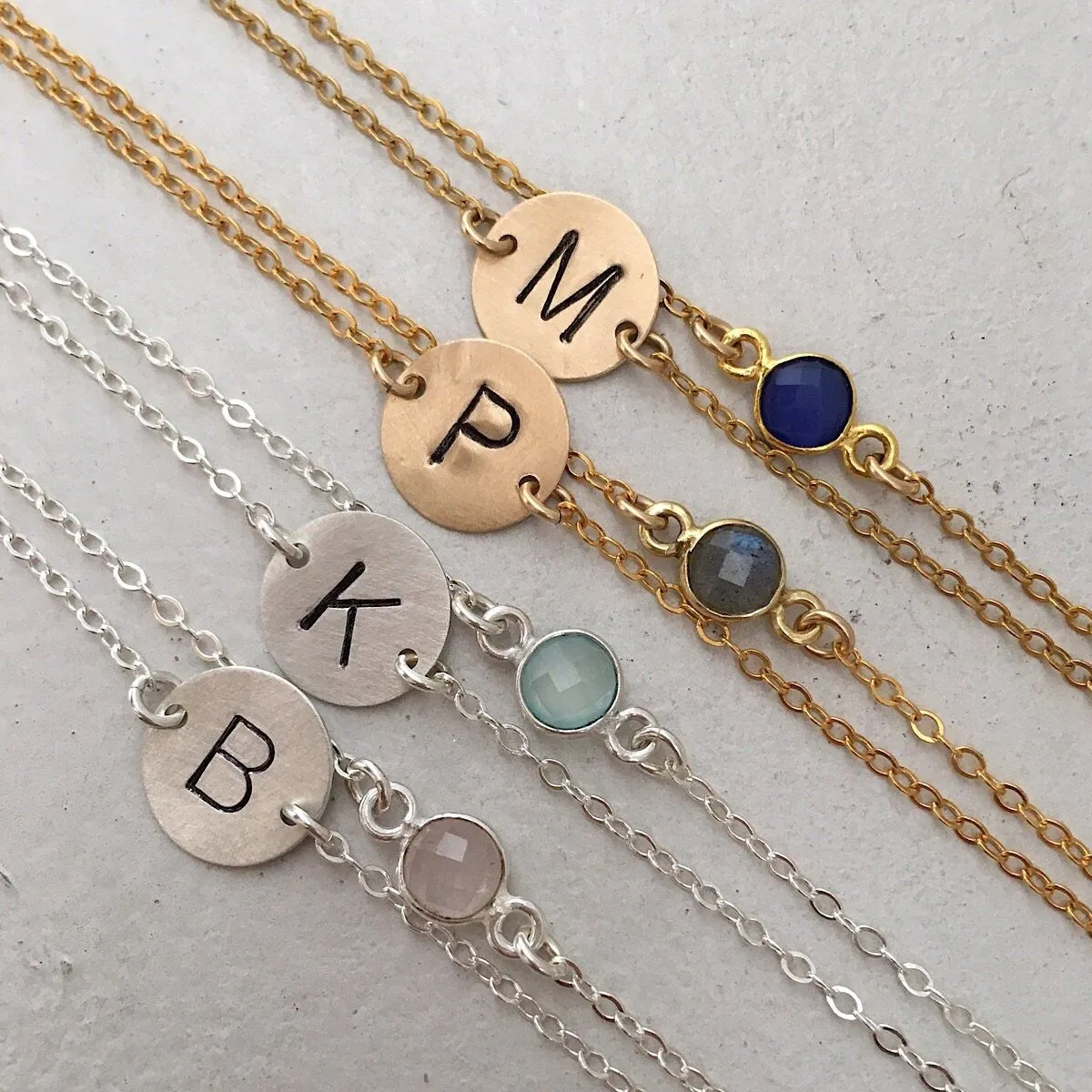 Candy Drop Initial Bracelet