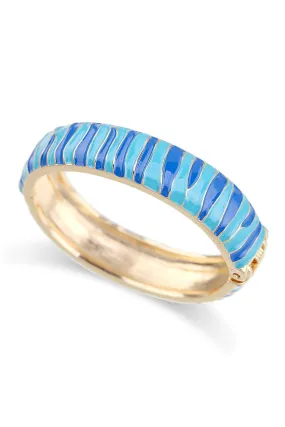 CHANGE YOUR STRIPES BANGLE BLUE & WHITE