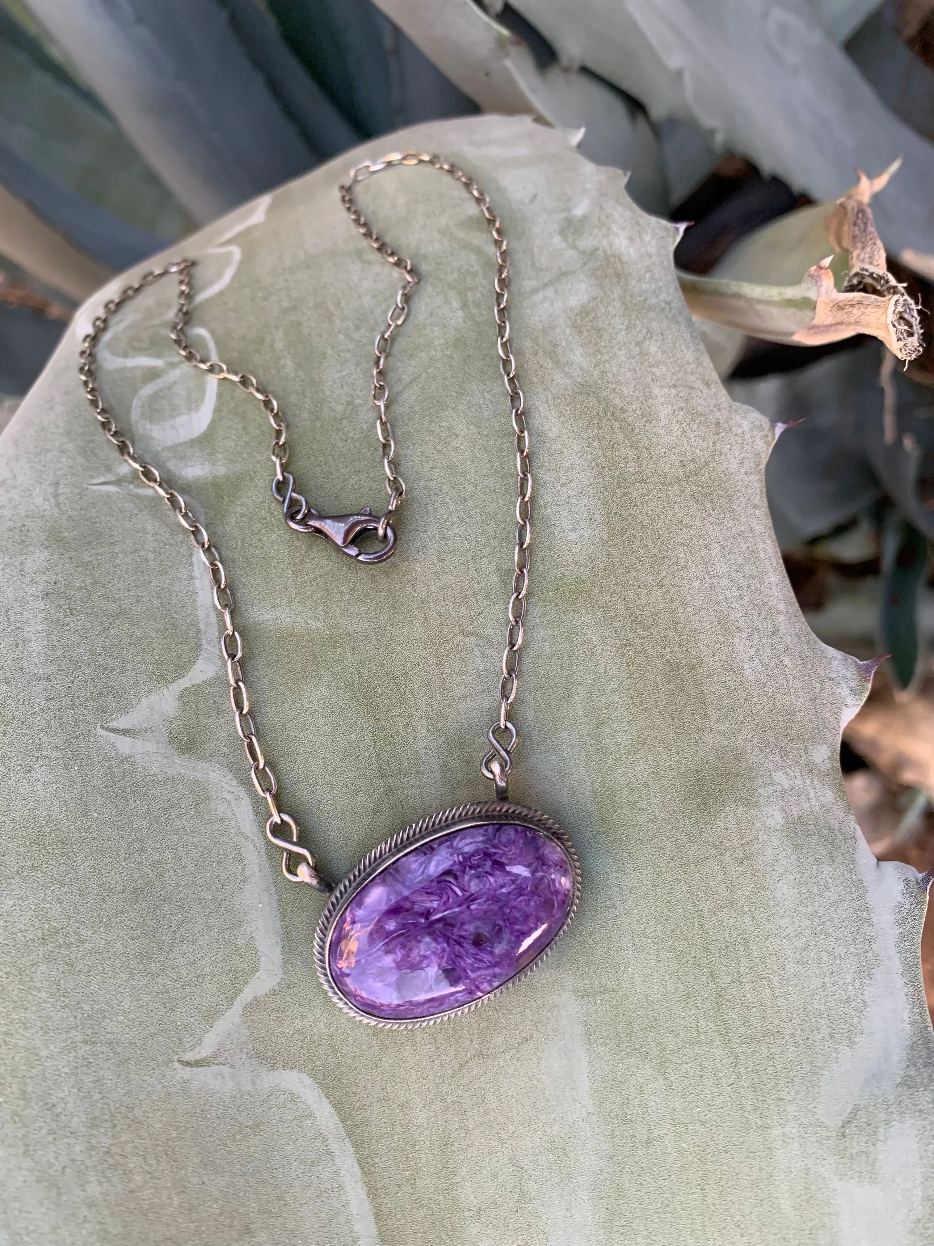 Charoite necklace