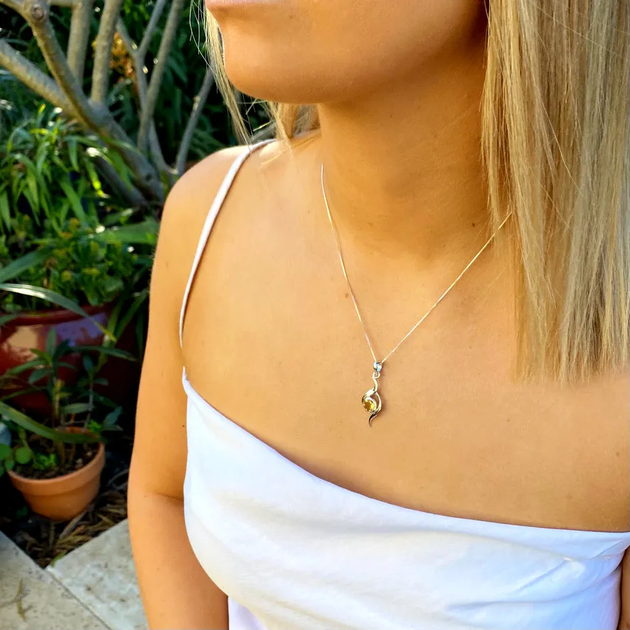 Citrine Pendant - Emilie