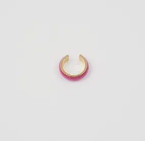 Colored Ear Cuff in Magenta