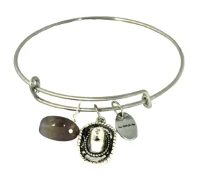 Cowgirl Hat Bangle Bracelet