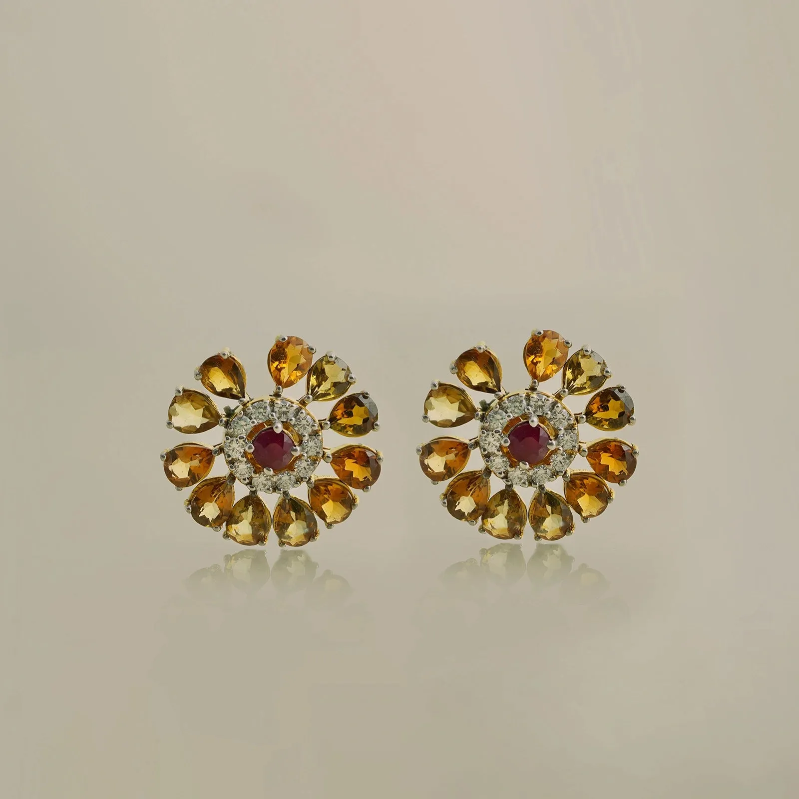 Dahlia Honey Ear Studs