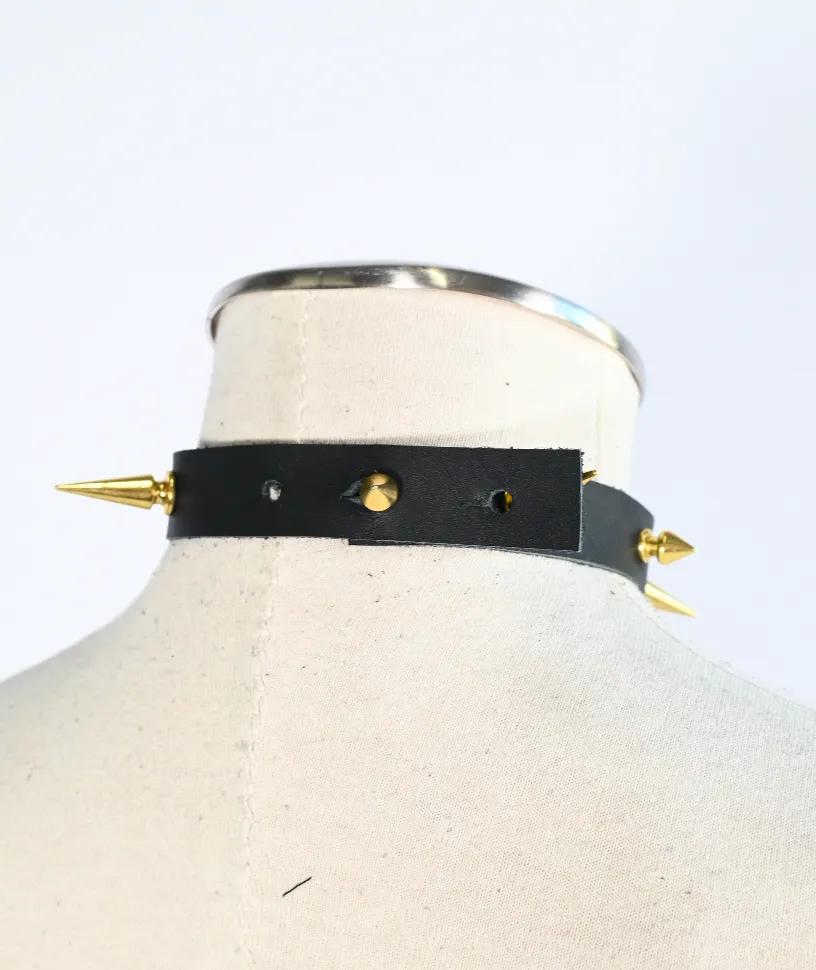 DAN 7:20 Spike Gold Choker