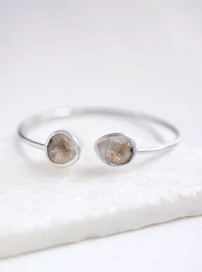 Diamond Double Geode Bangle