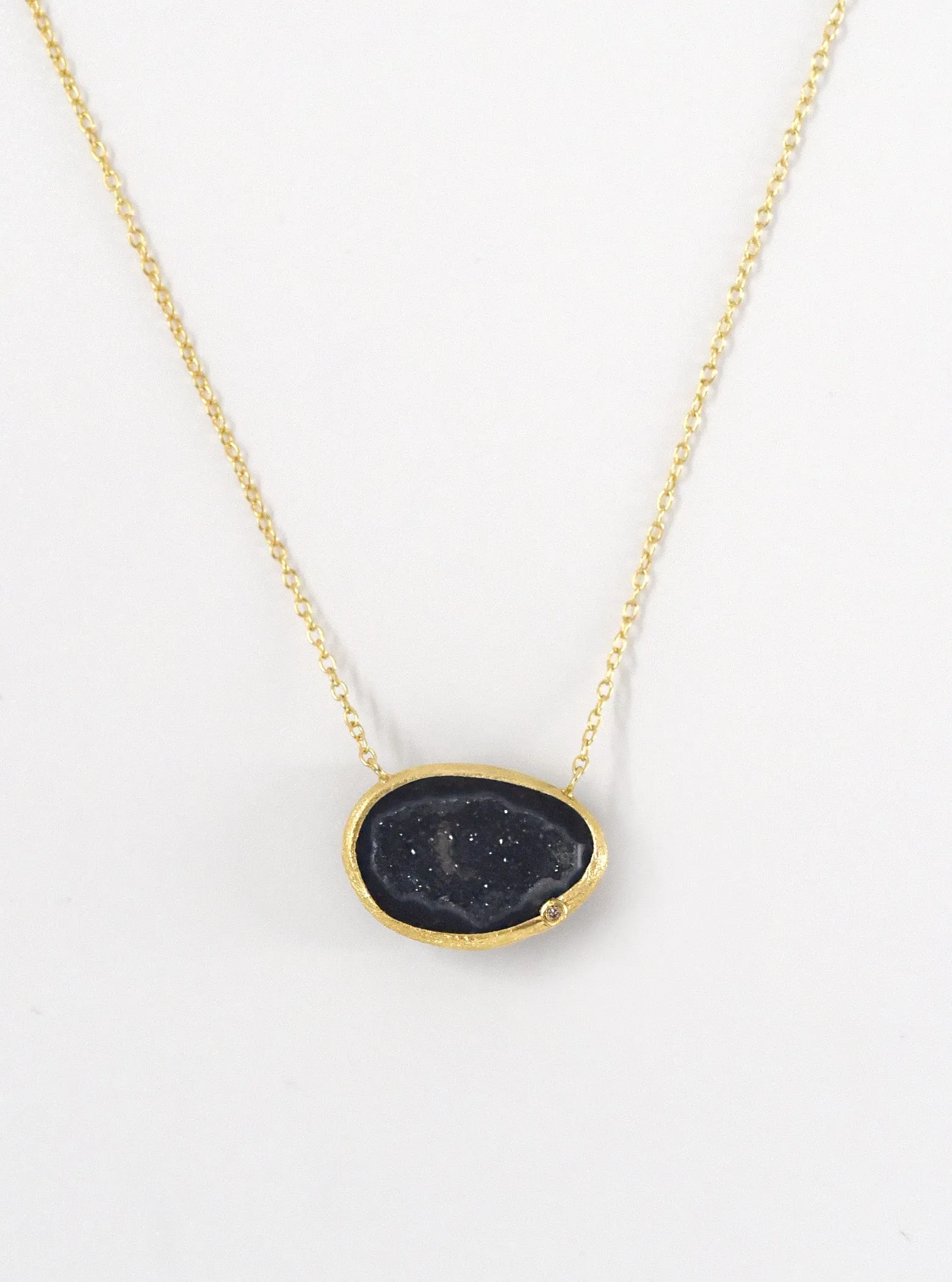 Diamond Geode Necklace