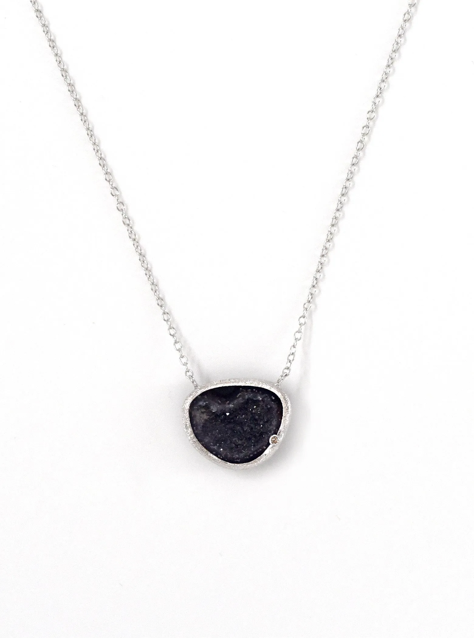 Diamond Geode Necklace