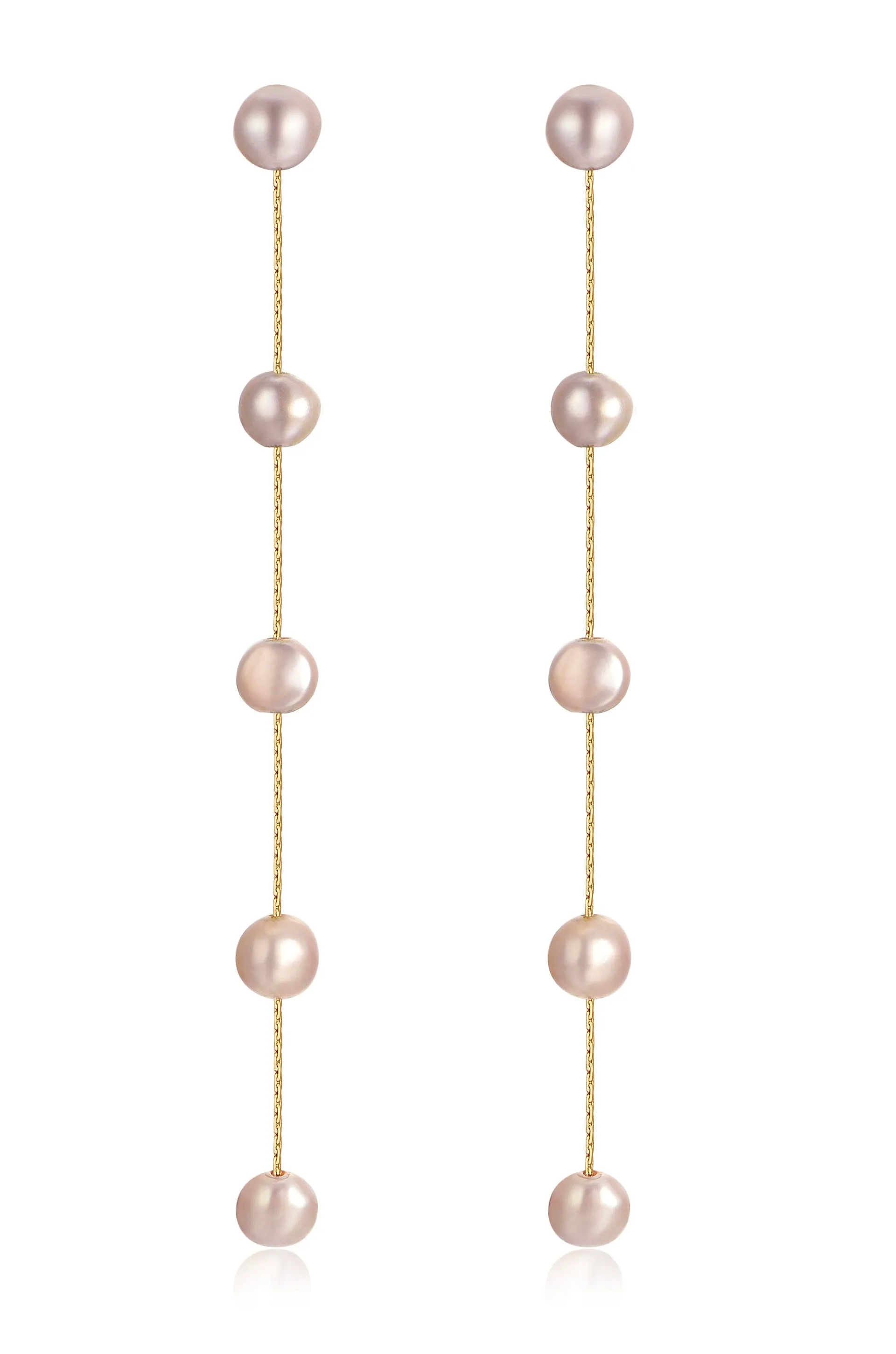 Dripping Pearl Delicate Drop Earrings