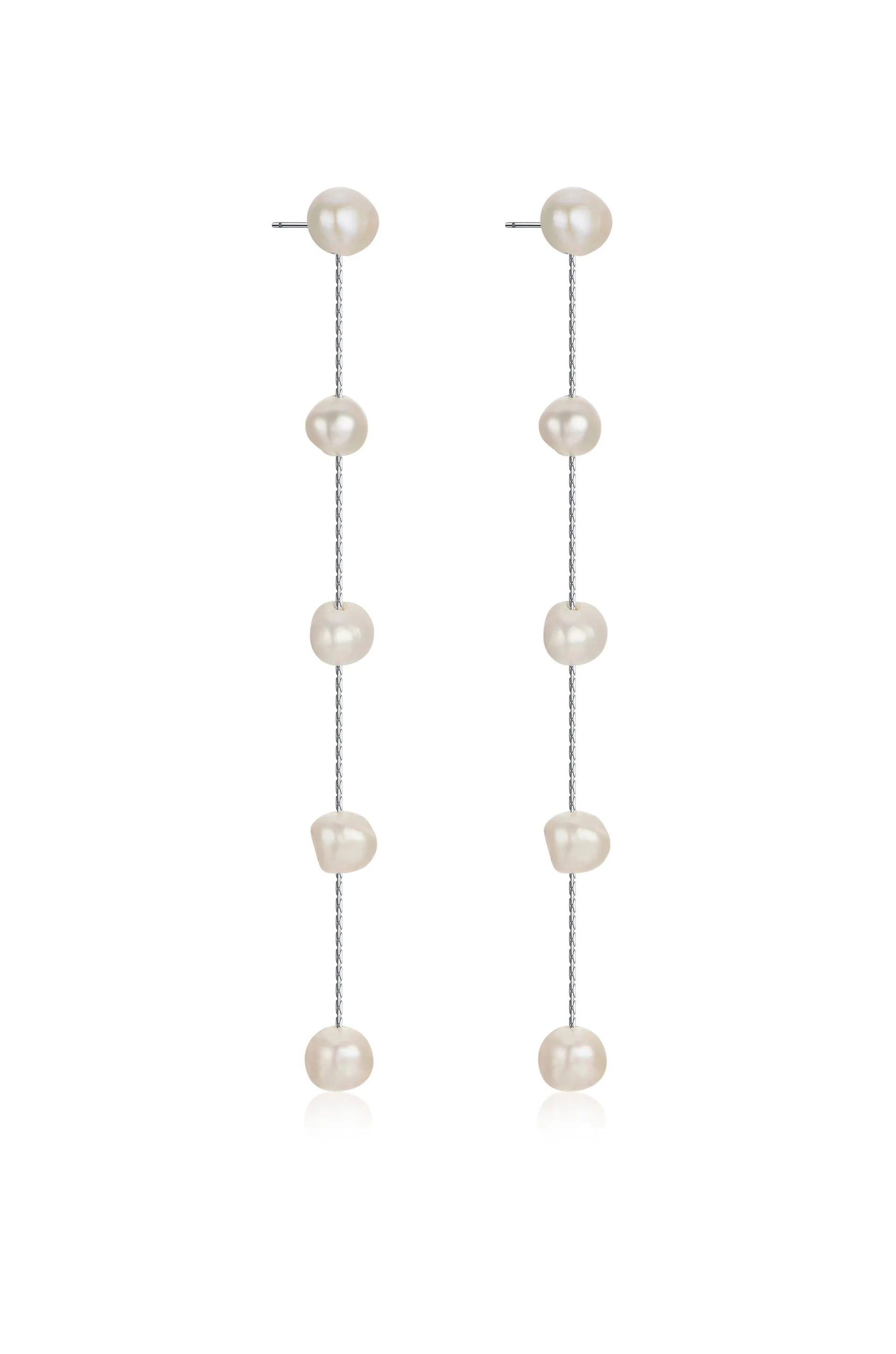 Dripping Pearl Delicate Drop Earrings