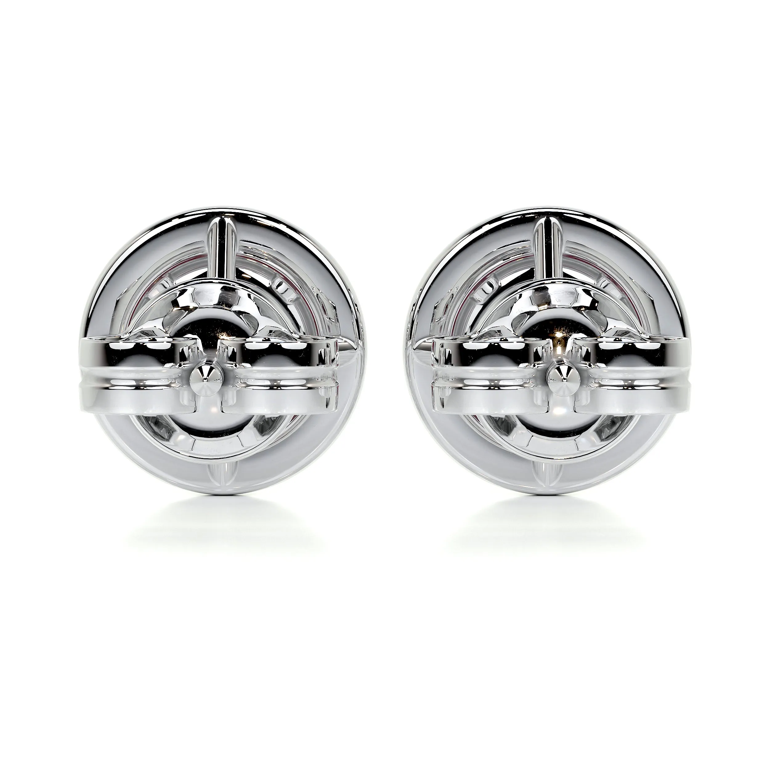 Erica Gemstones & Diamonds Earrings   (2.30 Carat) - 18K White Gold