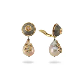 FIRENZE PEARL DROP CLIP EARRINGS