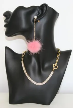 FLORIE - FUR DROP EARRING