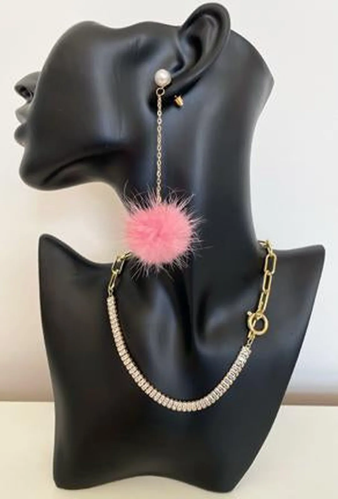 FLORIE - FUR DROP EARRING