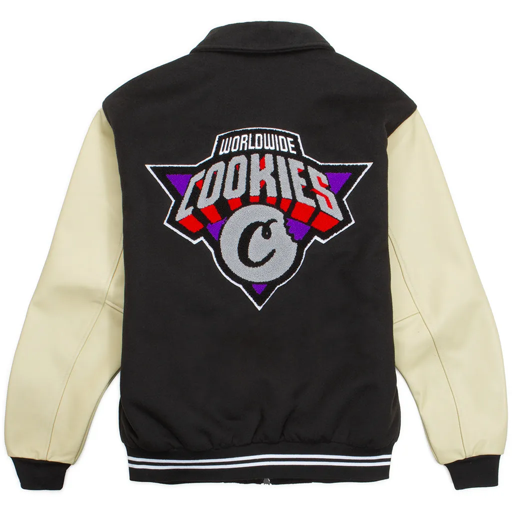 Full Clip Melton Wool Varsity Jacket