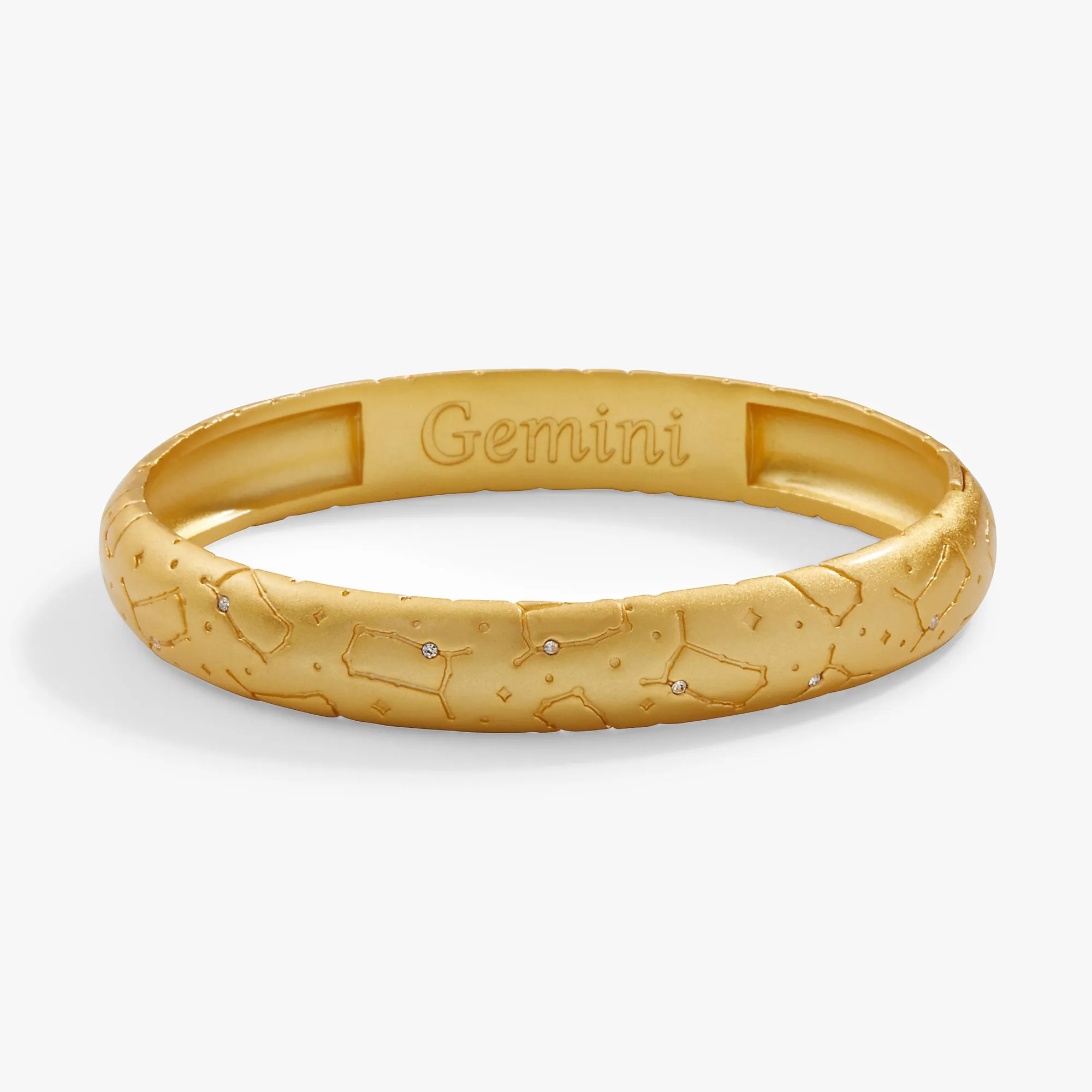 Gemini Zodiac Hinge Bangle