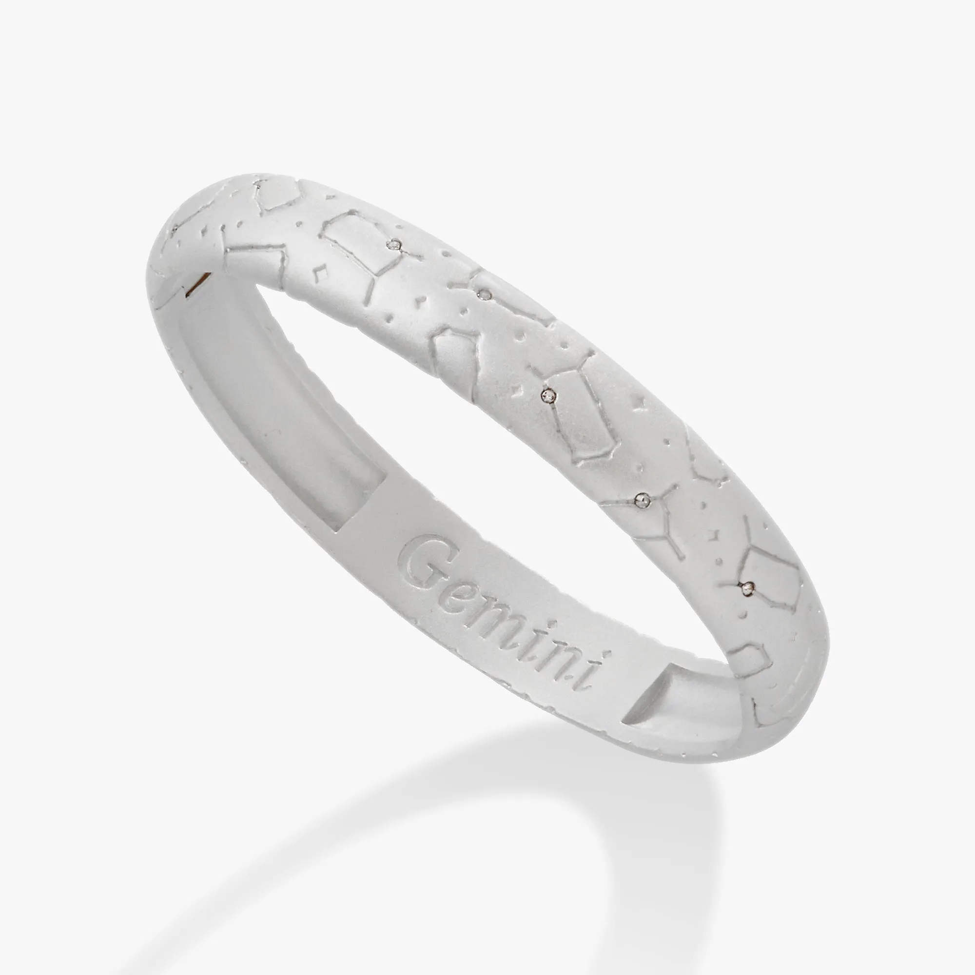 Gemini Zodiac Hinge Bangle