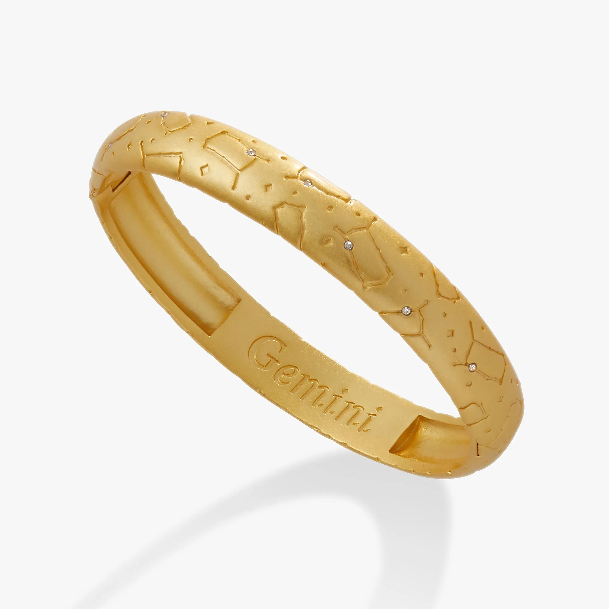 Gemini Zodiac Hinge Bangle