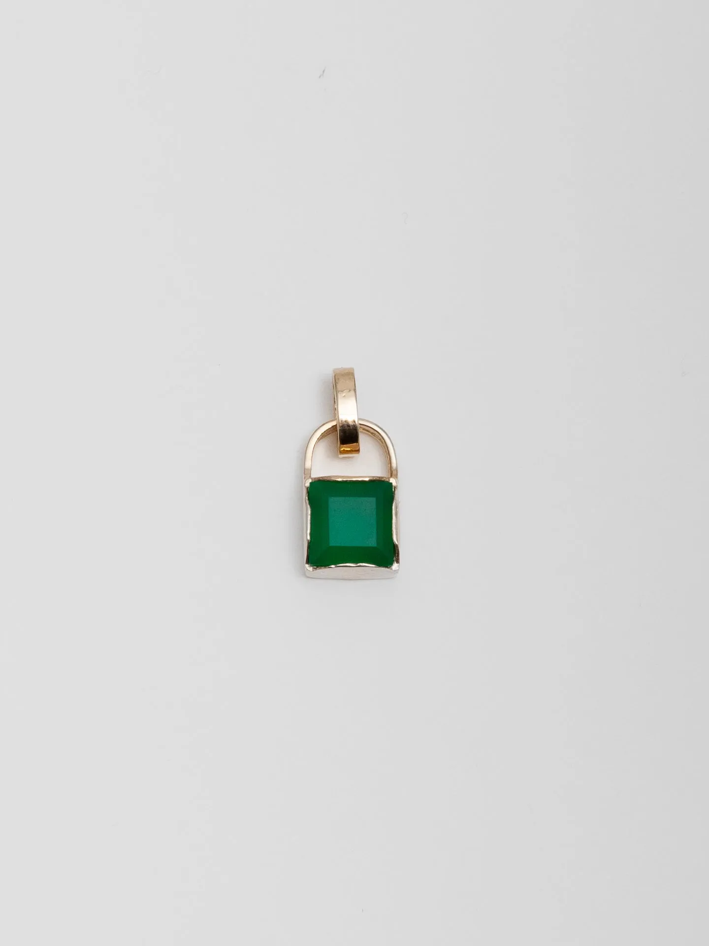 Gemstone Padlock Pendant