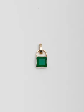 Gemstone Padlock Pendant