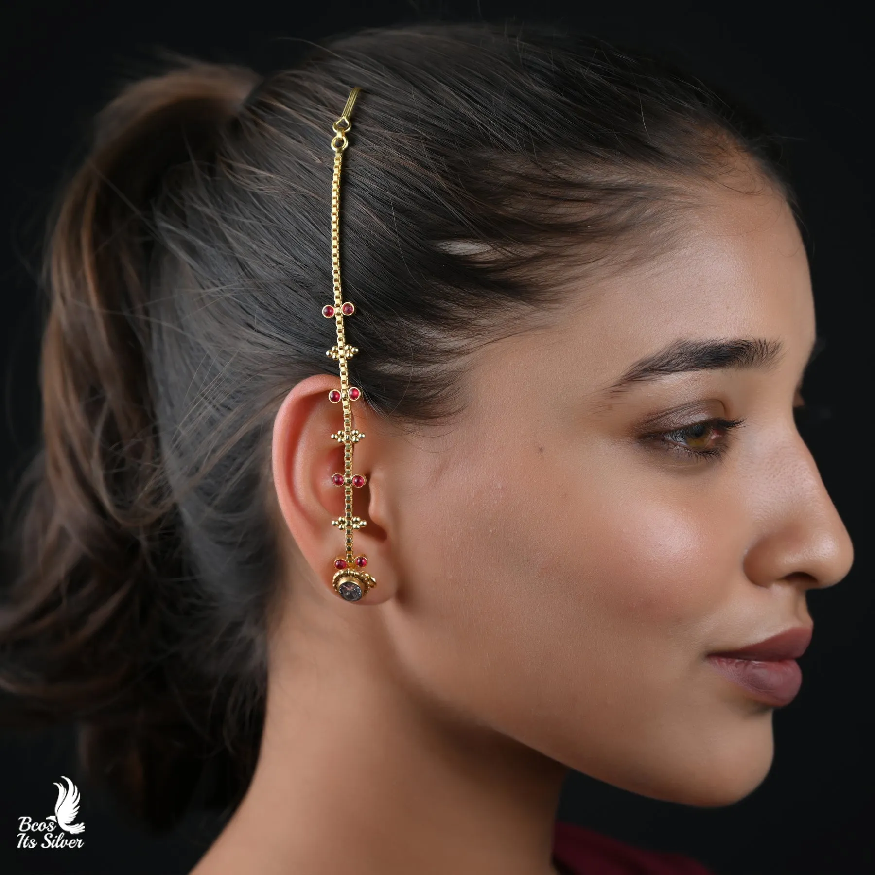 Gold Plated Ear Chain - 4514