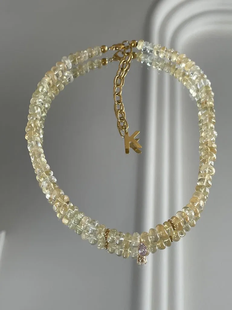 Gota Citrine Necklace