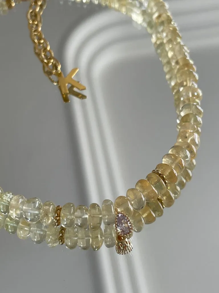 Gota Citrine Necklace