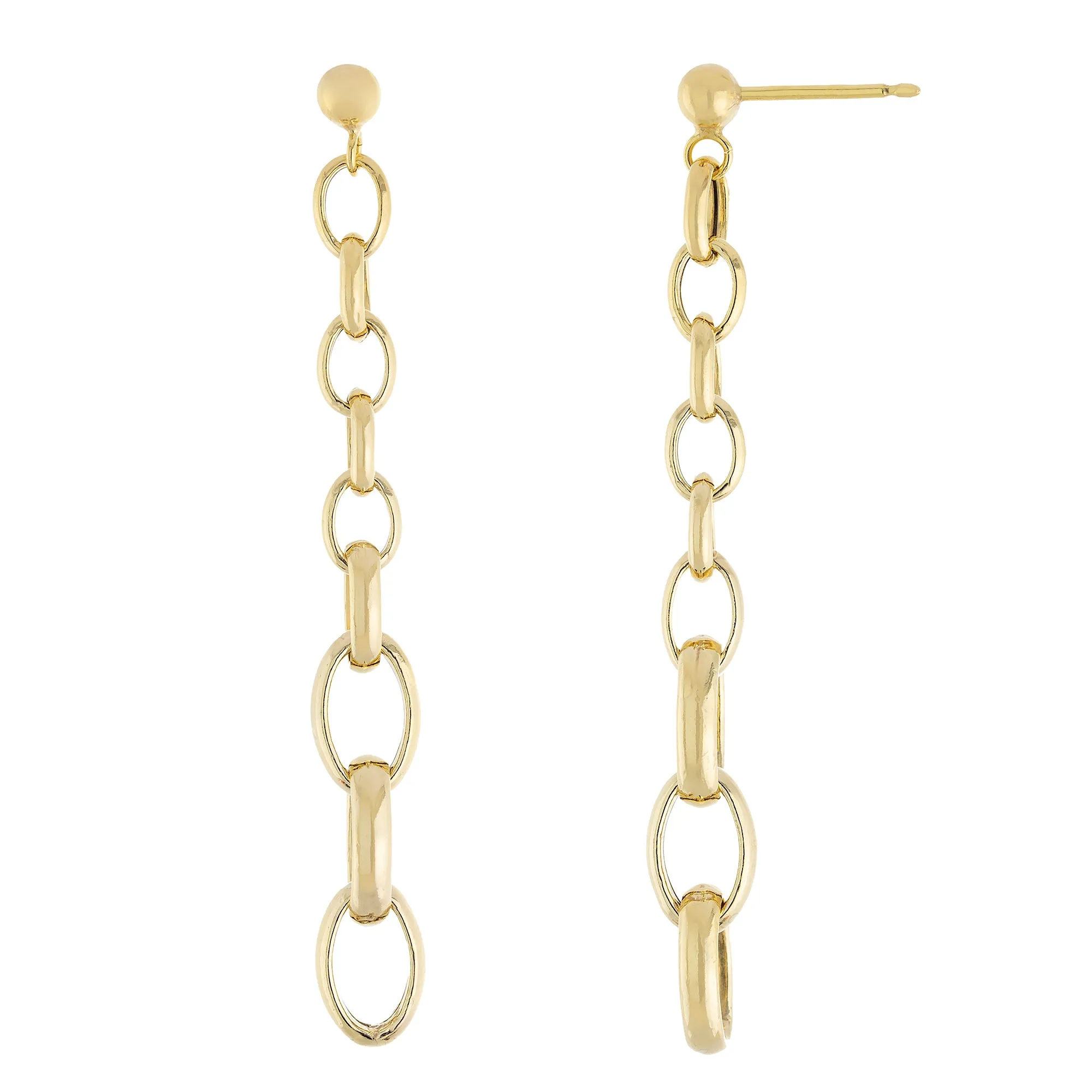 Graduated Links Drop Earring