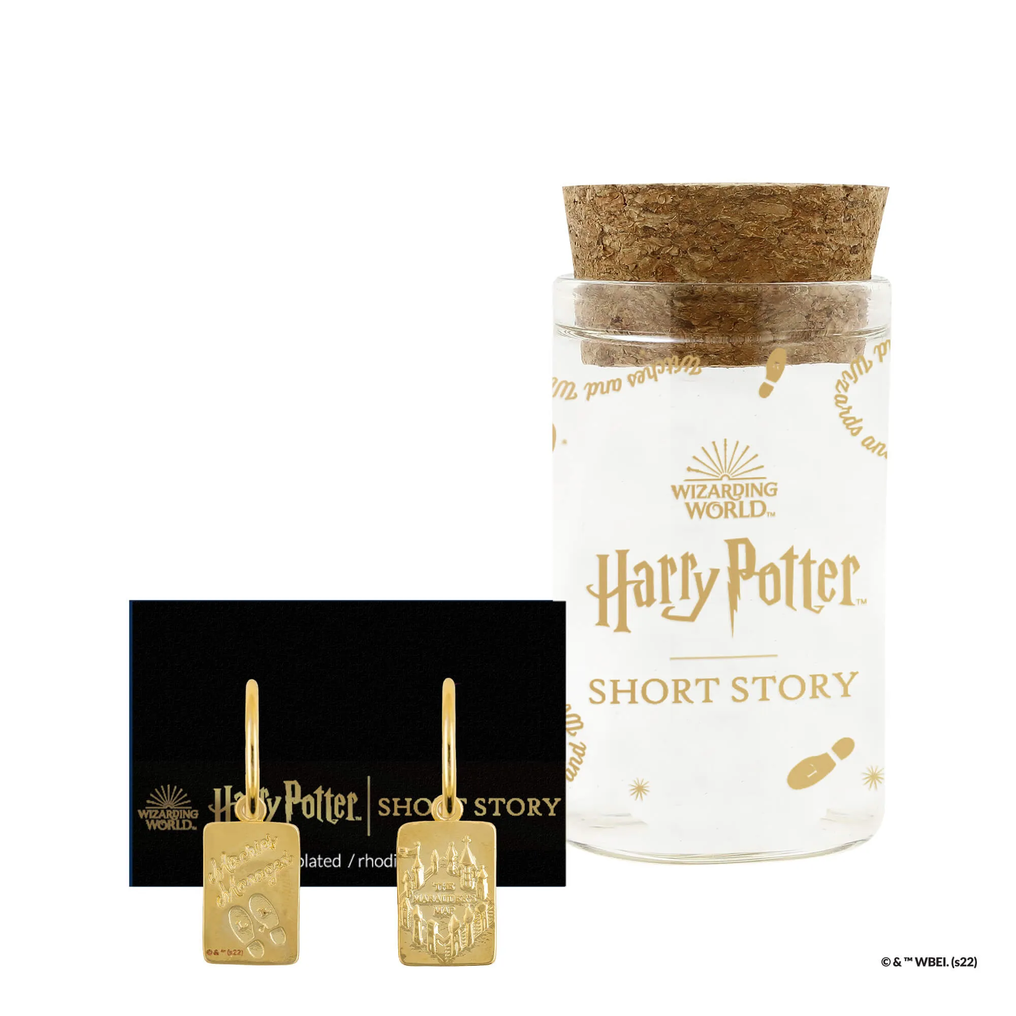 Harry Potter Hoop Earring Marauder's Map