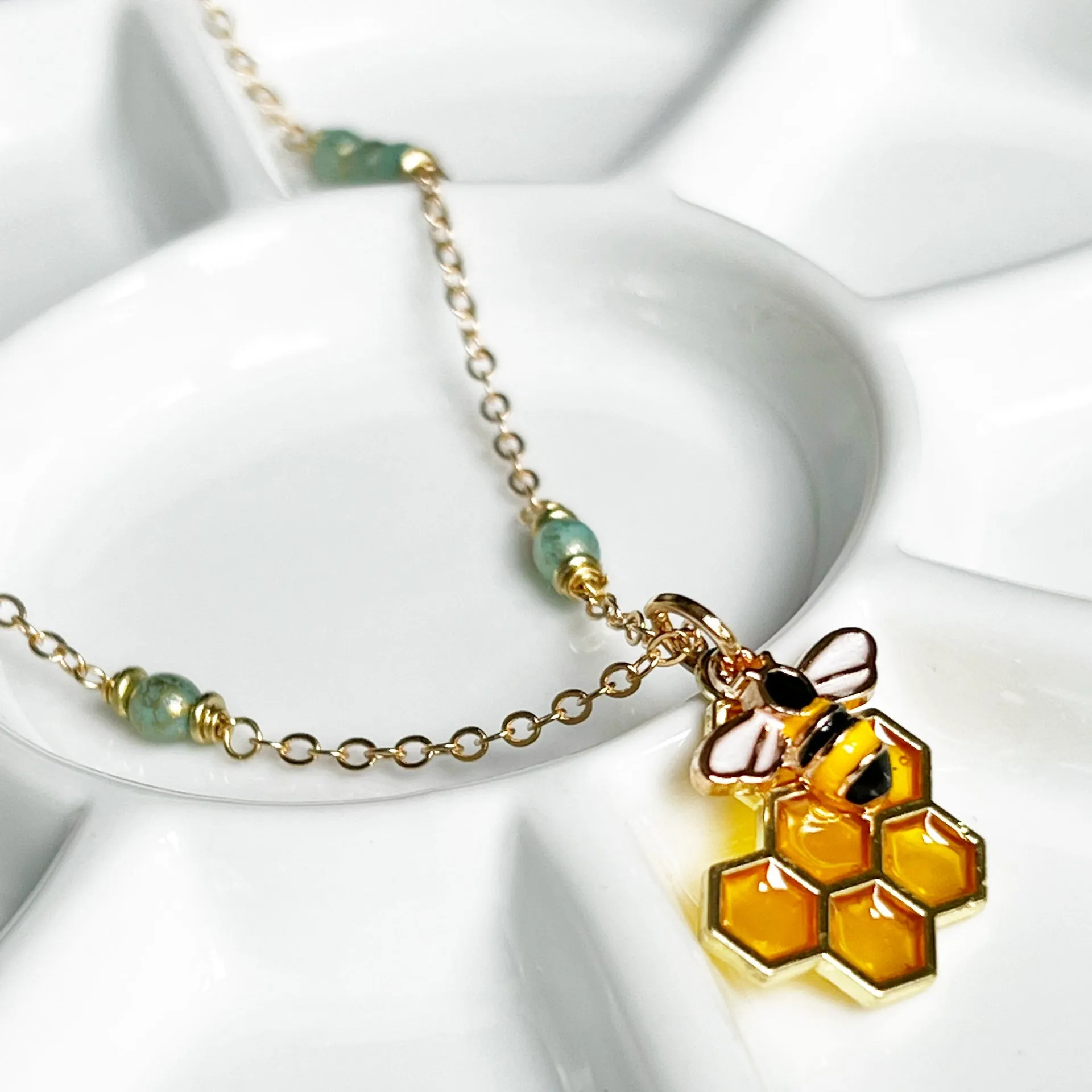 HoneyBead - Honeycomb Necklace