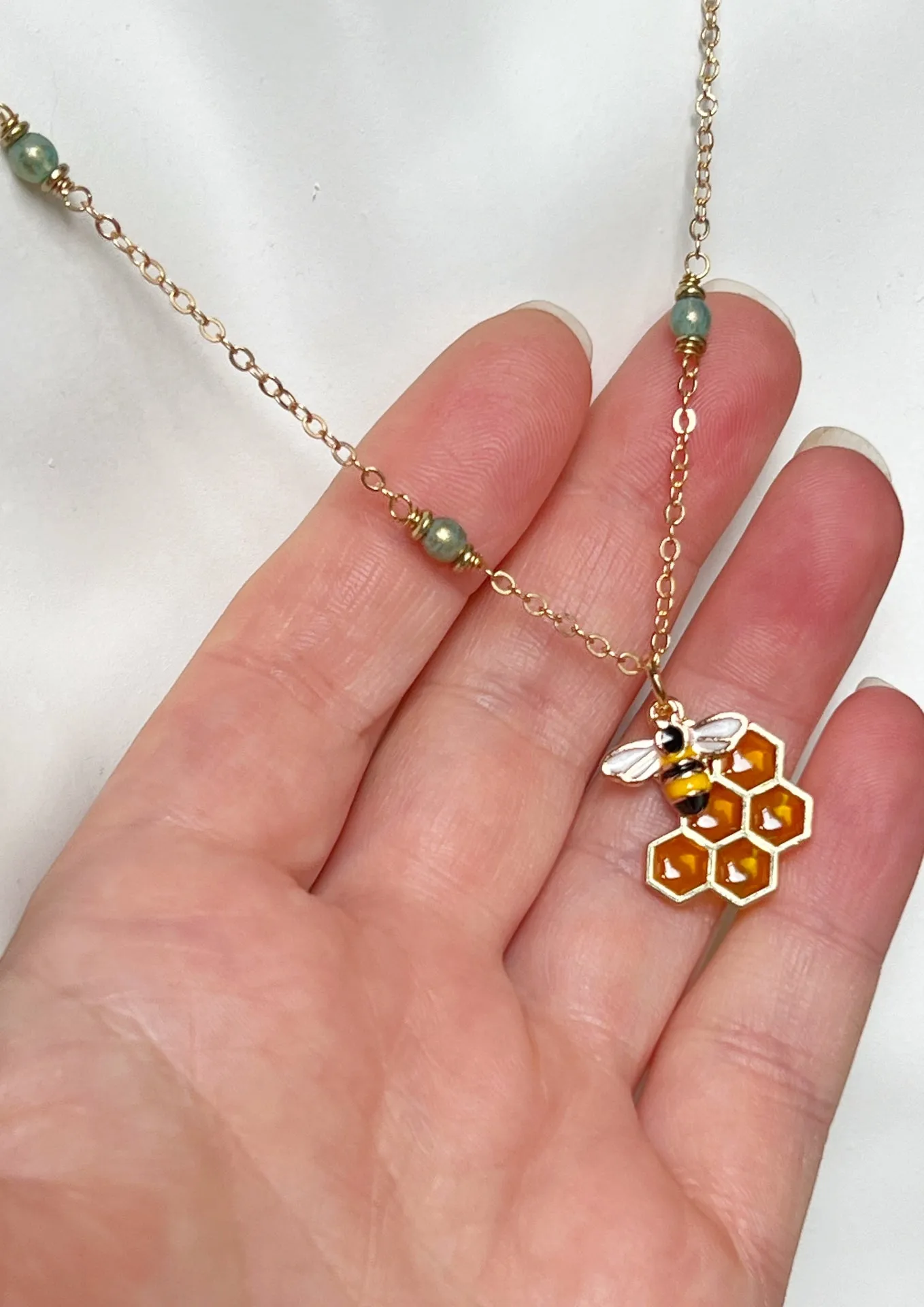 HoneyBead - Honeycomb Necklace