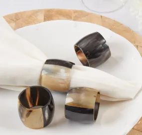 Horn Napkin Rings - Set of 4