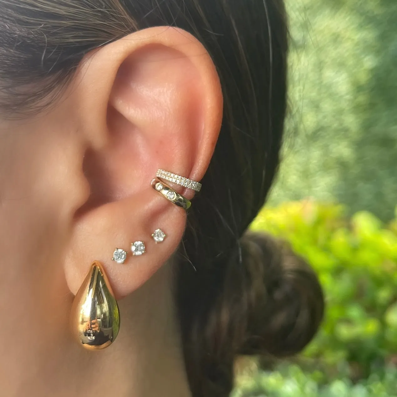 Inlay Diamond Ear Cuff