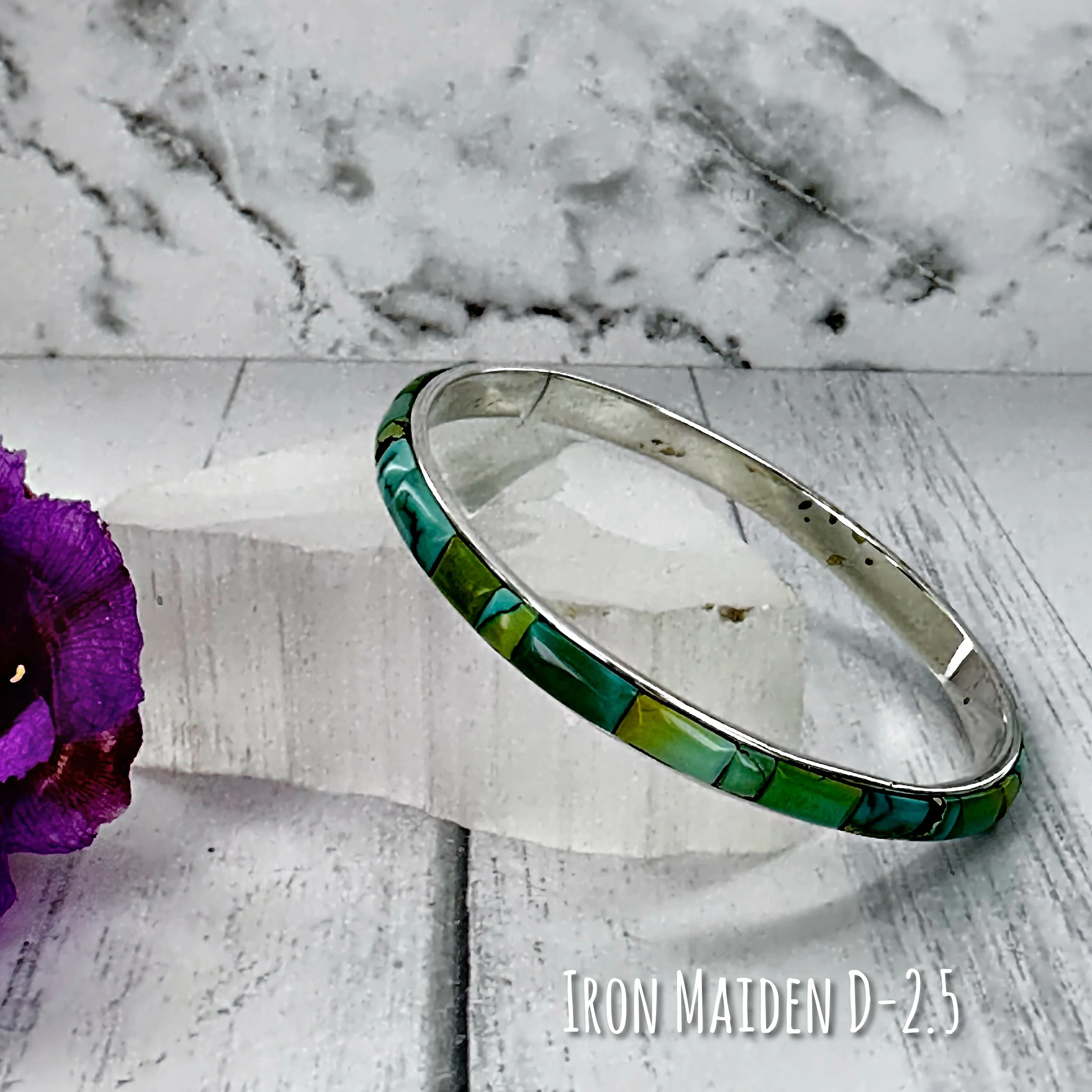 Iron Maiden Turquoise Bangle Bracelet