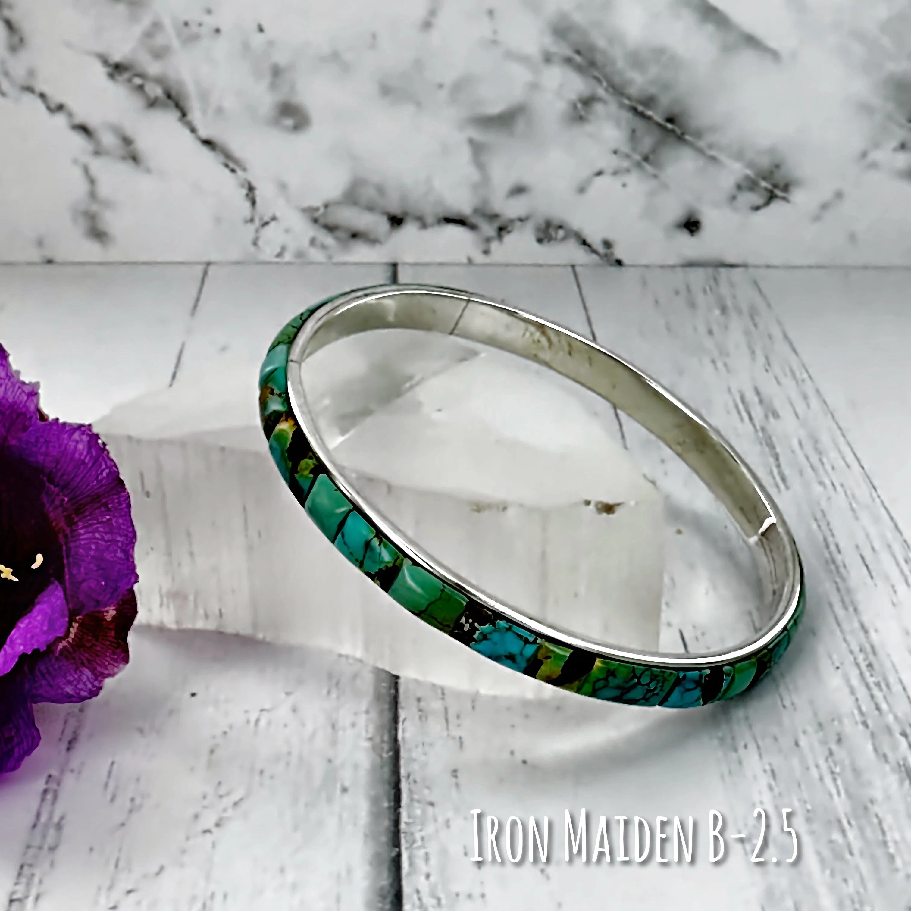 Iron Maiden Turquoise Bangle Bracelet